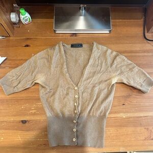 Prada vintage tan cardigan